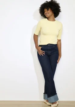 LolaLiza Aansluitend geribbeld t-shirt- Tops En T-Shirts