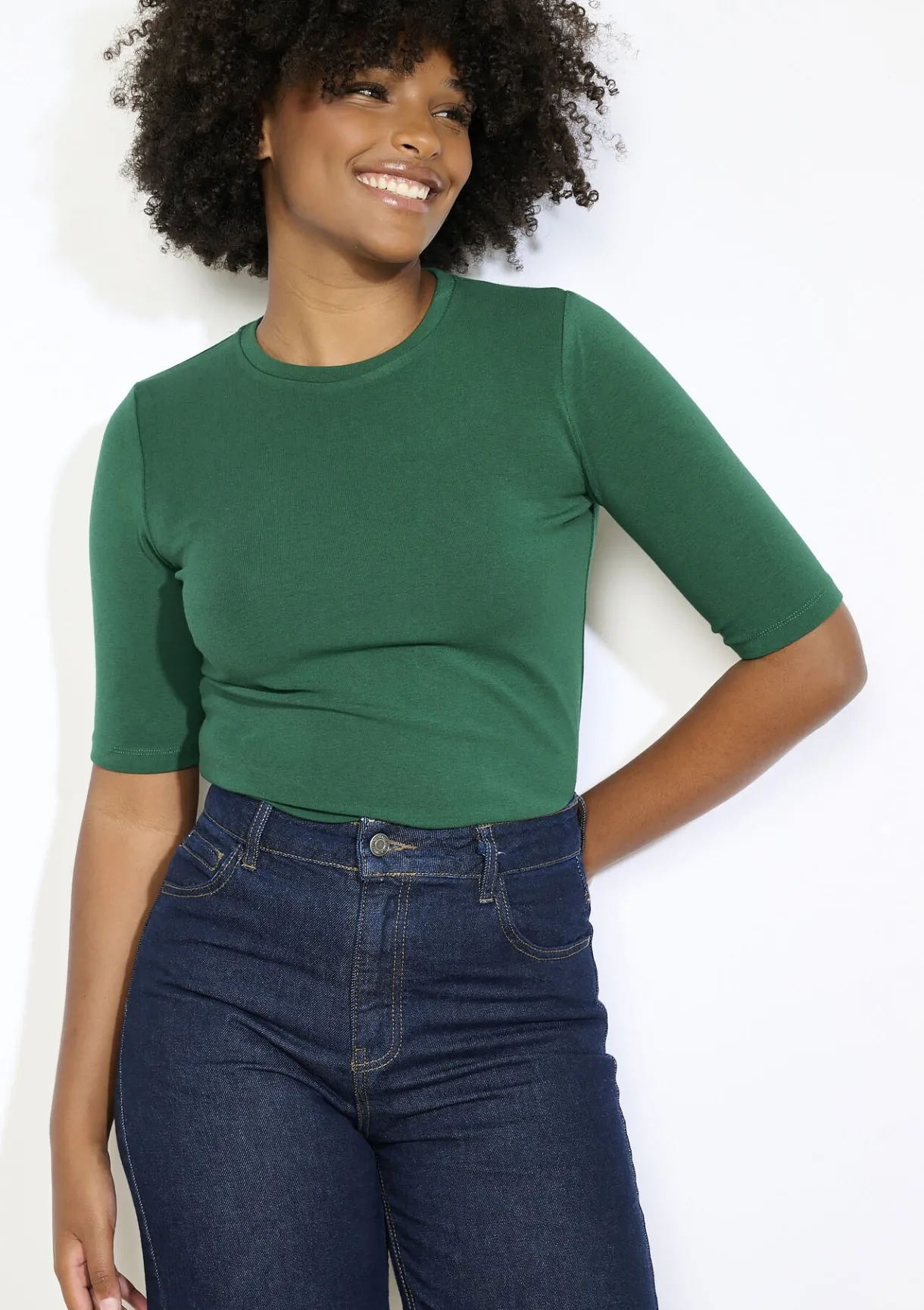 LolaLiza Aansluitend geribbeld t-shirt- Tops En T-Shirts