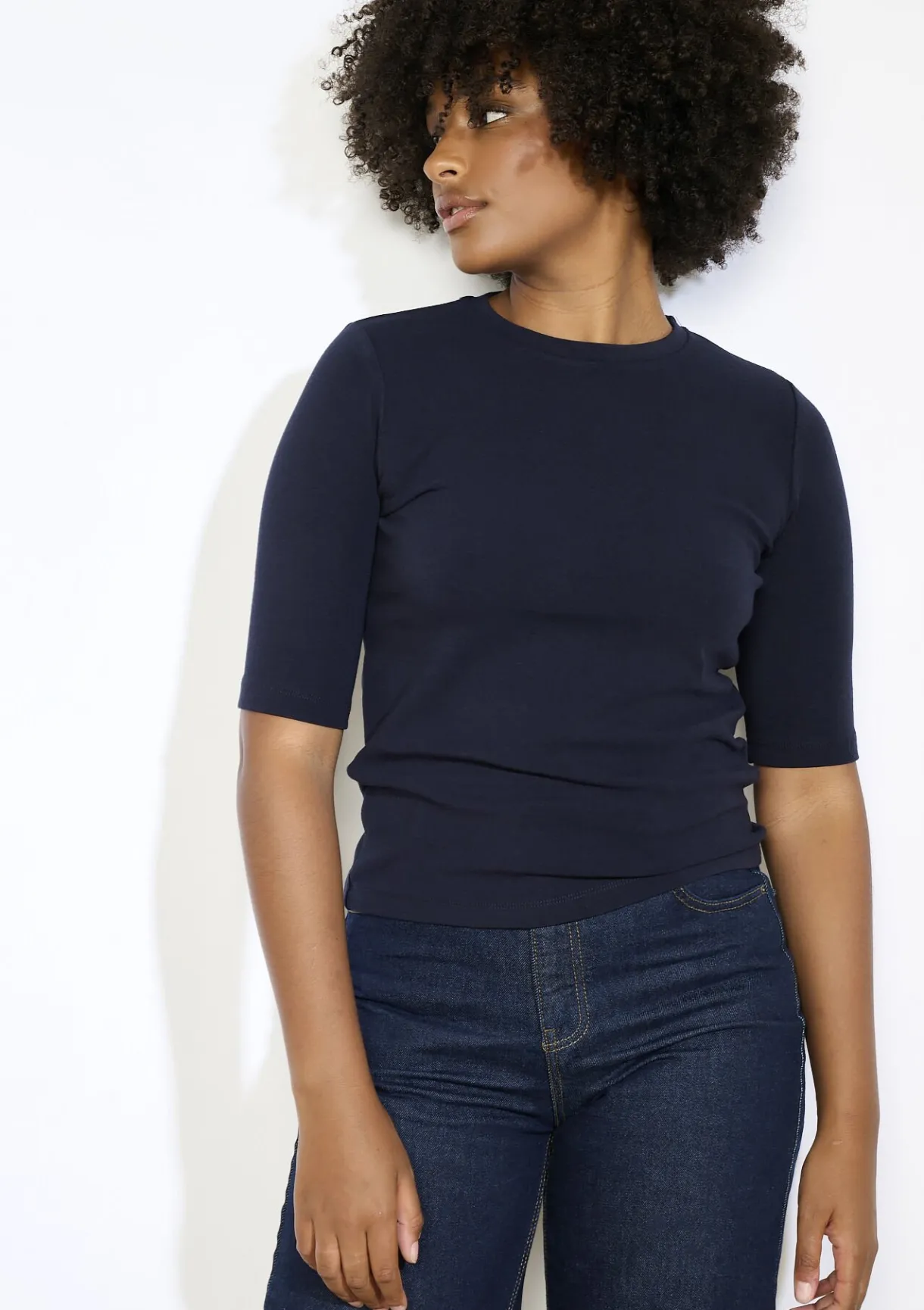 LolaLiza Aansluitend geribbeld t-shirt- Tops En T-Shirts