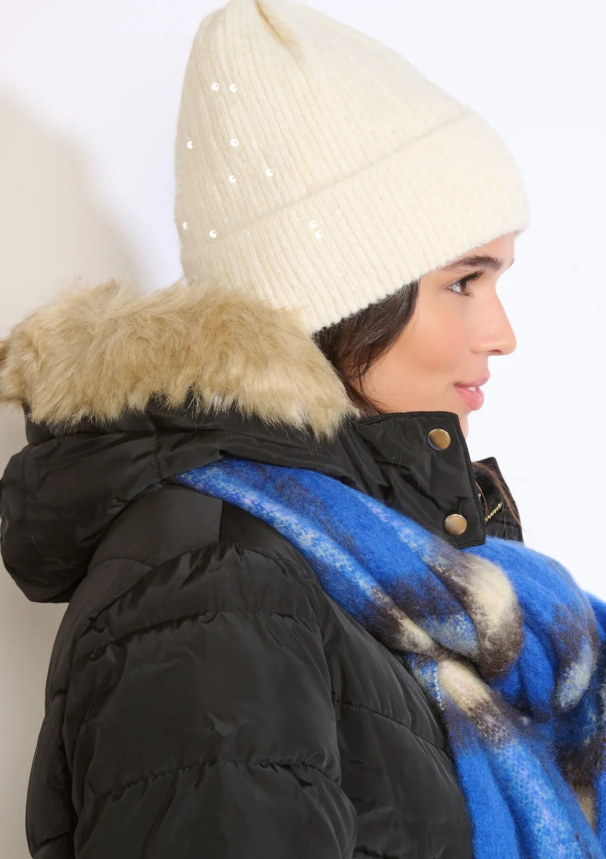 LolaLiza Beanie met pailletten- Accessoires