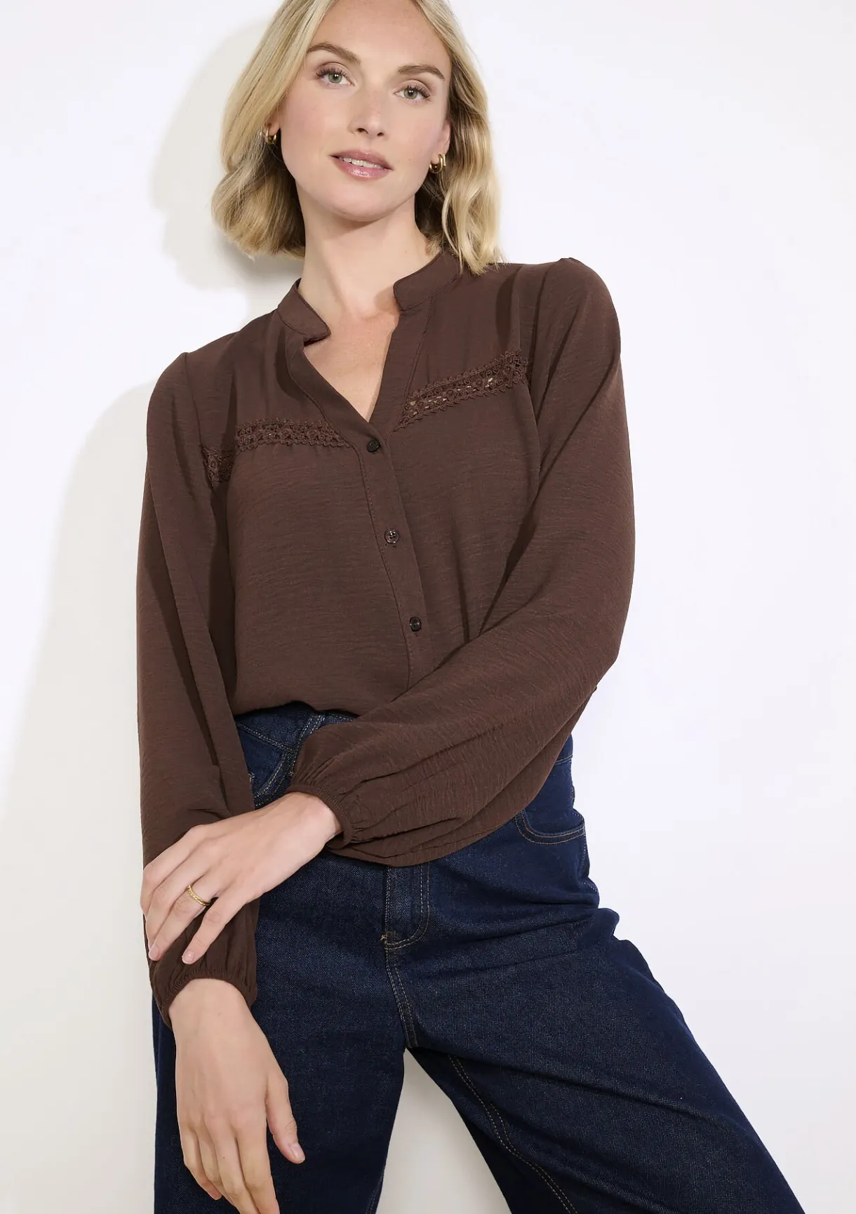 LolaLiza Blouse met haakdetails- Blouses En Hemden