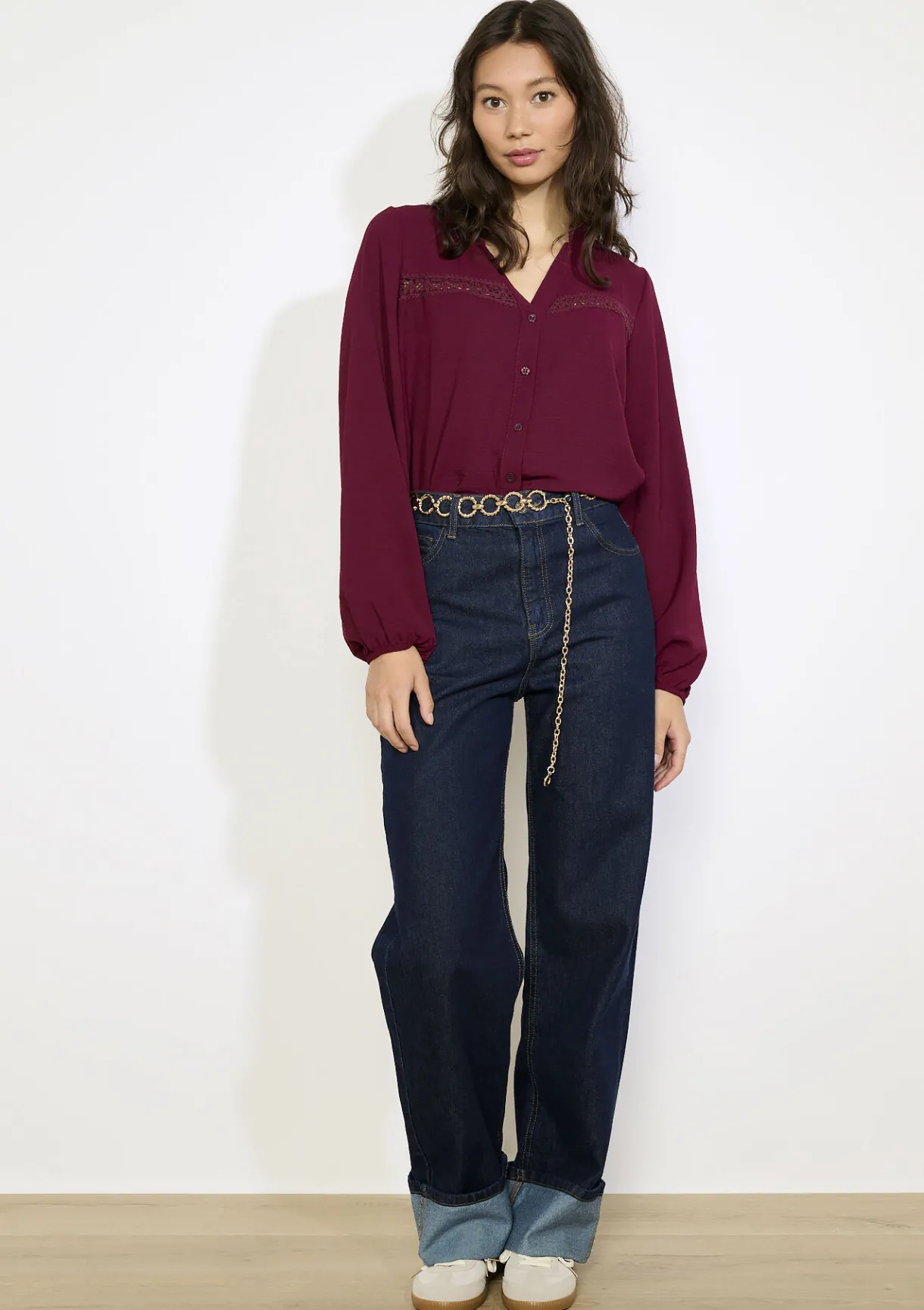 LolaLiza Blouse met haakdetails- Blouses En Hemden