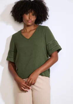 LolaLiza Blouse met opengewerkte mouwen- Blouses En Hemden