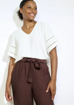 LolaLiza Blouse met opengewerkte mouwen- Blouses En Hemden