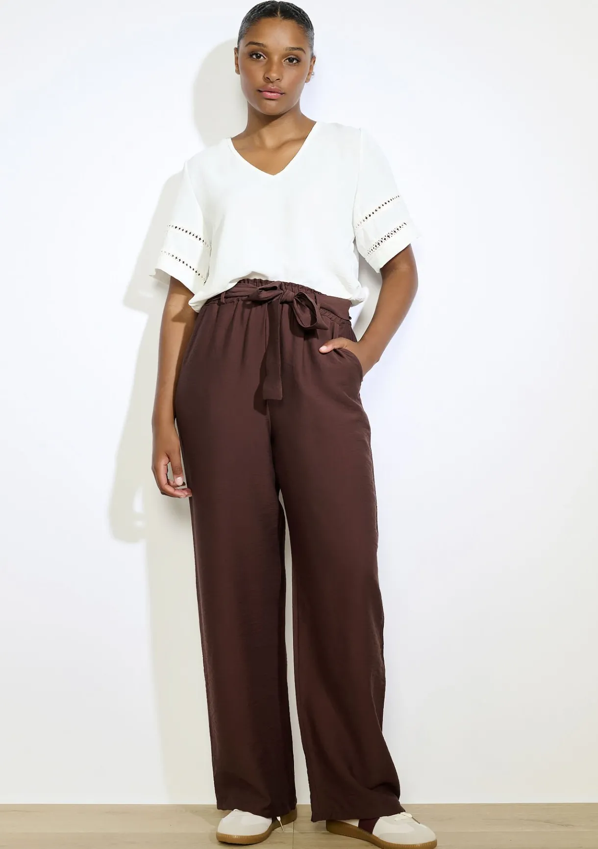 LolaLiza Blouse met opengewerkte mouwen- Blouses En Hemden