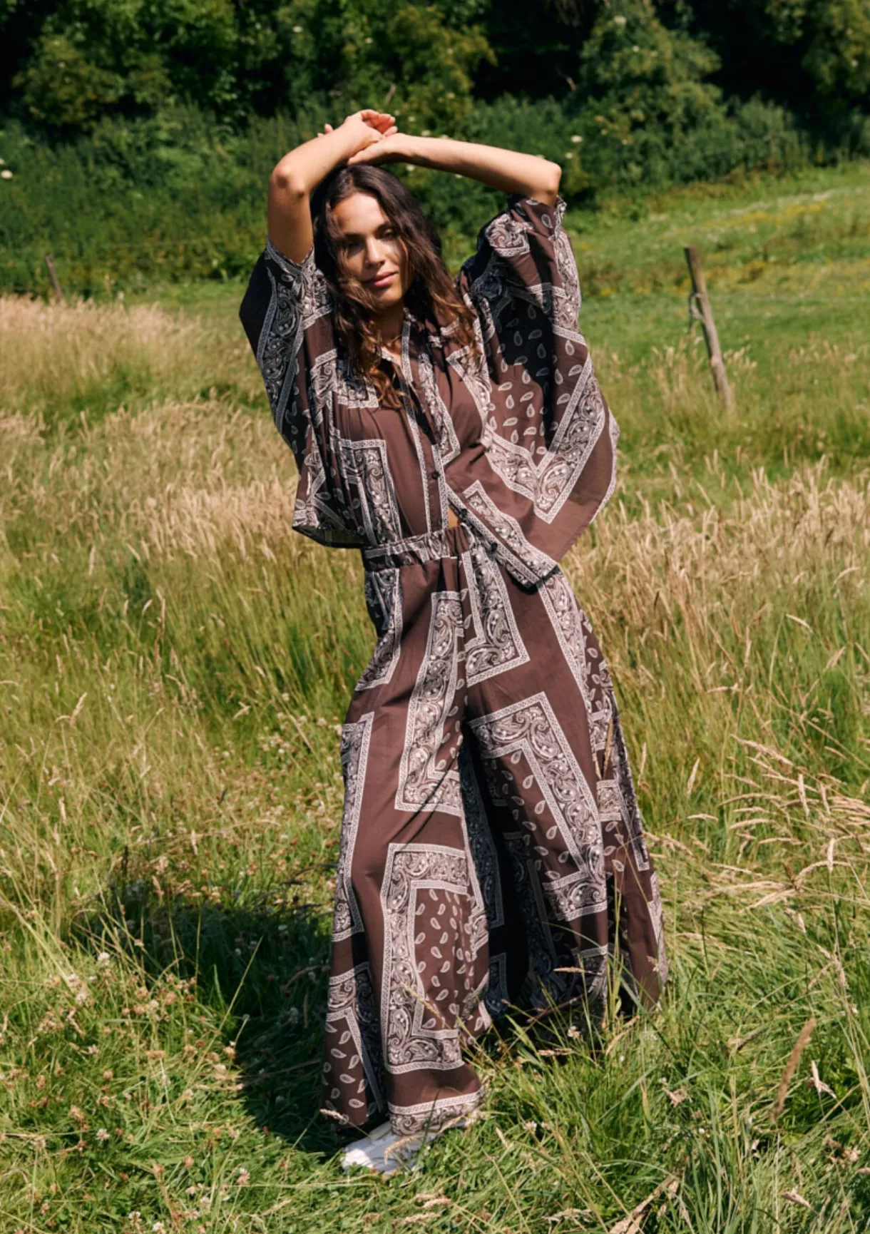 LolaLiza Bohemian broek met print- Co-Ord Sets|Broeken