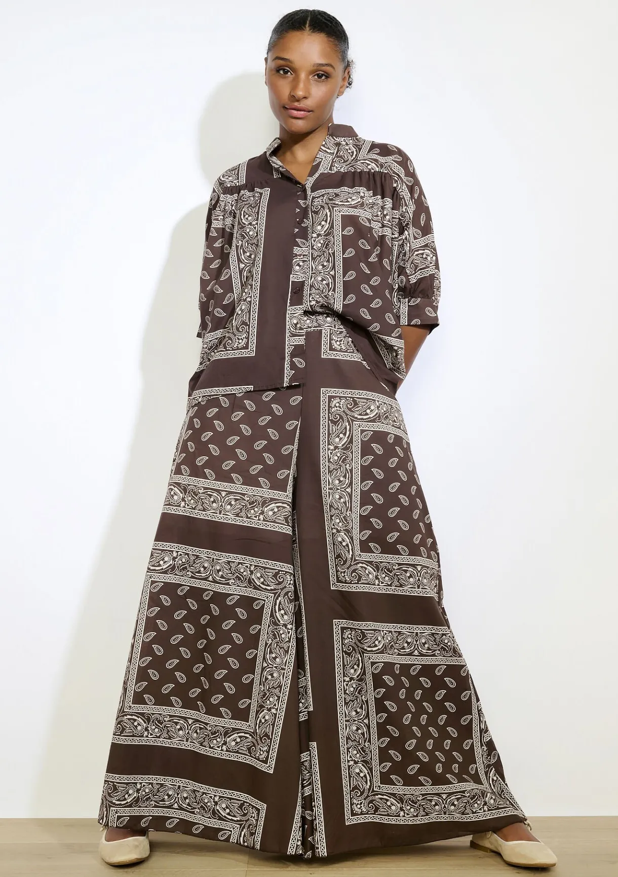 LolaLiza Bohemian broek met print- Co-Ord Sets|Broeken