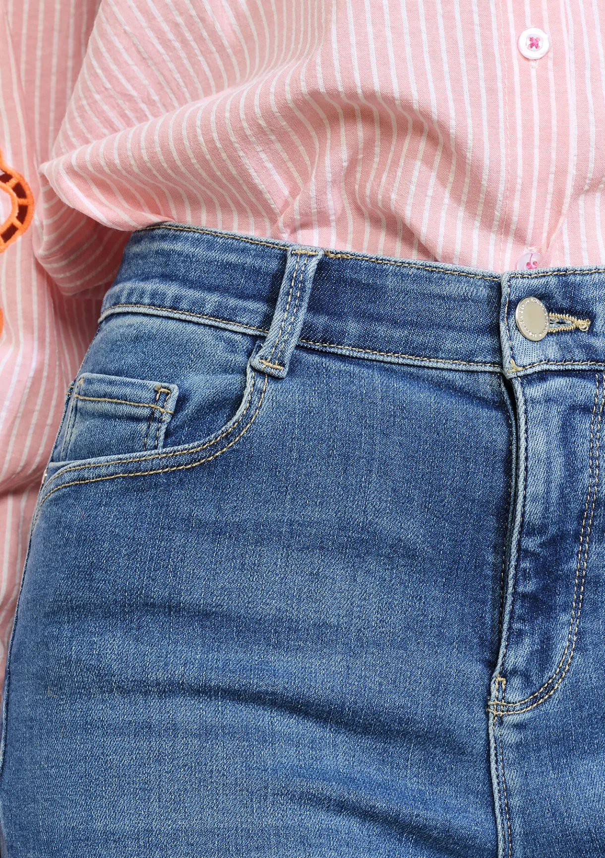 LolaLiza Bootcut jeans hoge taille- Jeans