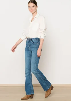 LolaLiza Bootcut jeans met hoge taille- Jeans