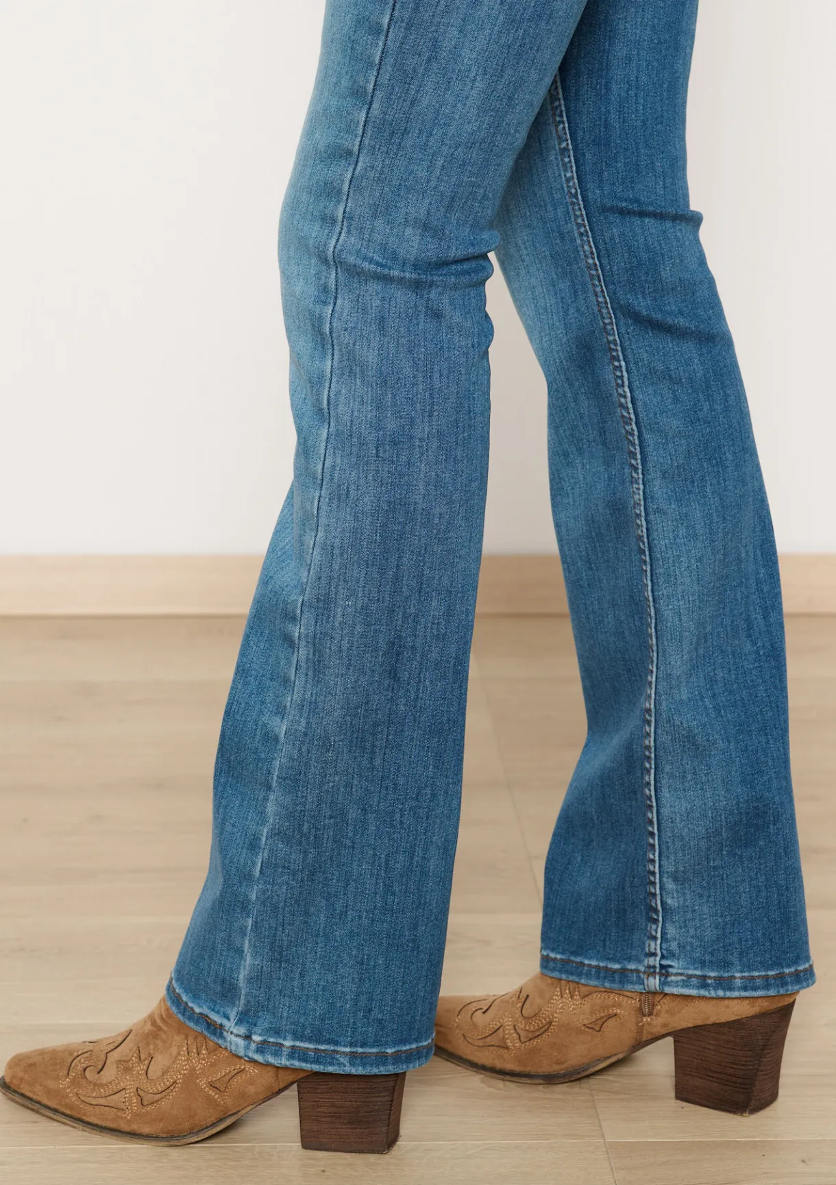 LolaLiza Bootcut jeans met hoge taille- Jeans