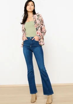LolaLiza Bootcut jeans met hoge taille- Jeans