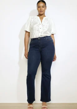 LolaLiza Bootcut jeans met hoge taille- Jeans