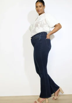 LolaLiza Bootcut jeans met hoge taille- Jeans