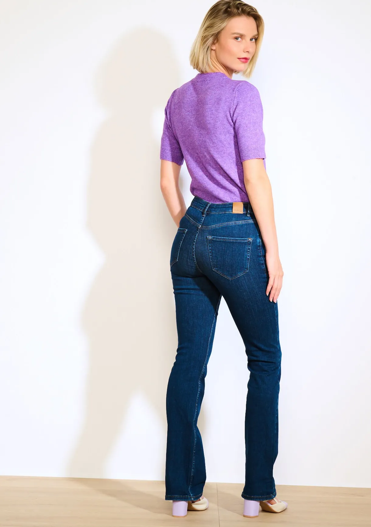 LolaLiza Bootcut jeans met hoge taille- Jeans