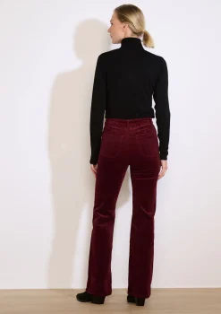 LolaLiza Bootcut ribfluwelen broek met zakken- Broeken