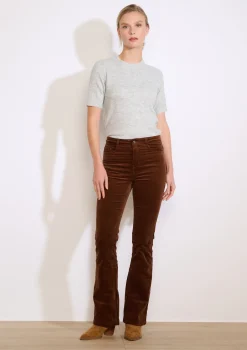 LolaLiza Bootcut ribfluwelen broek- Broeken