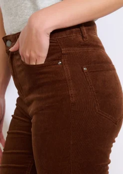 LolaLiza Bootcut ribfluwelen broek- Broeken