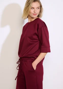 LolaLiza Boxy sweatshirt met korte mouwen- Sweats