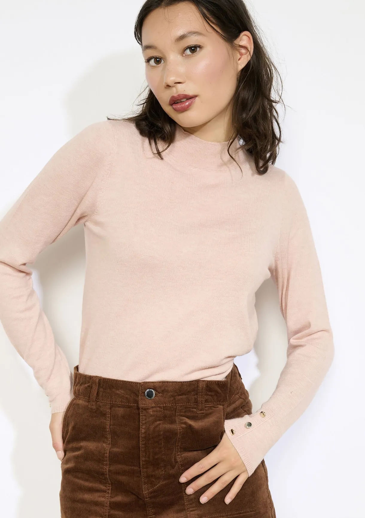 LolaLiza Coltrui met gouden knopen- Truien En Cardigans