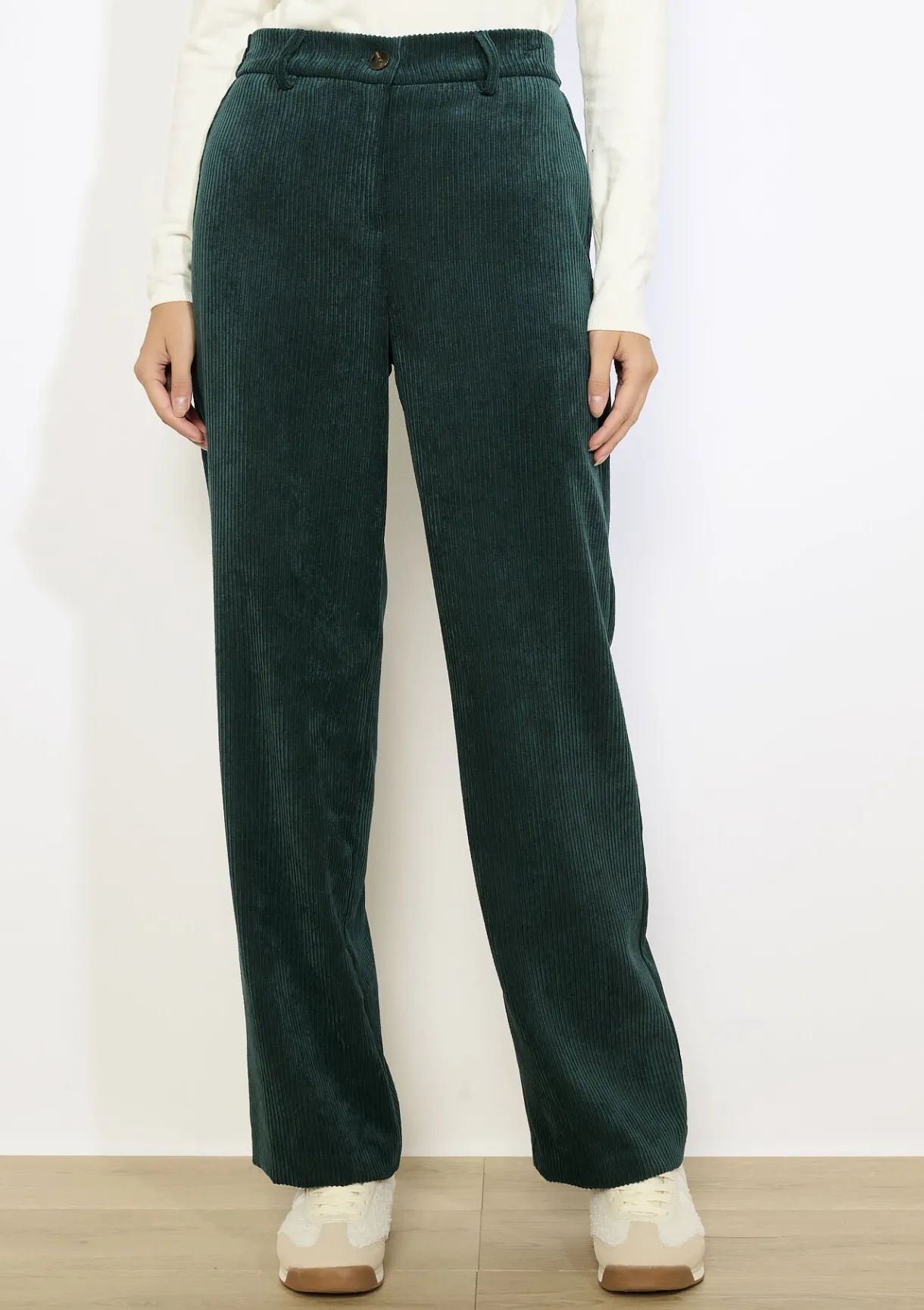 LolaLiza Corduroy broek met elastiek- Co-Ord Sets|Broeken