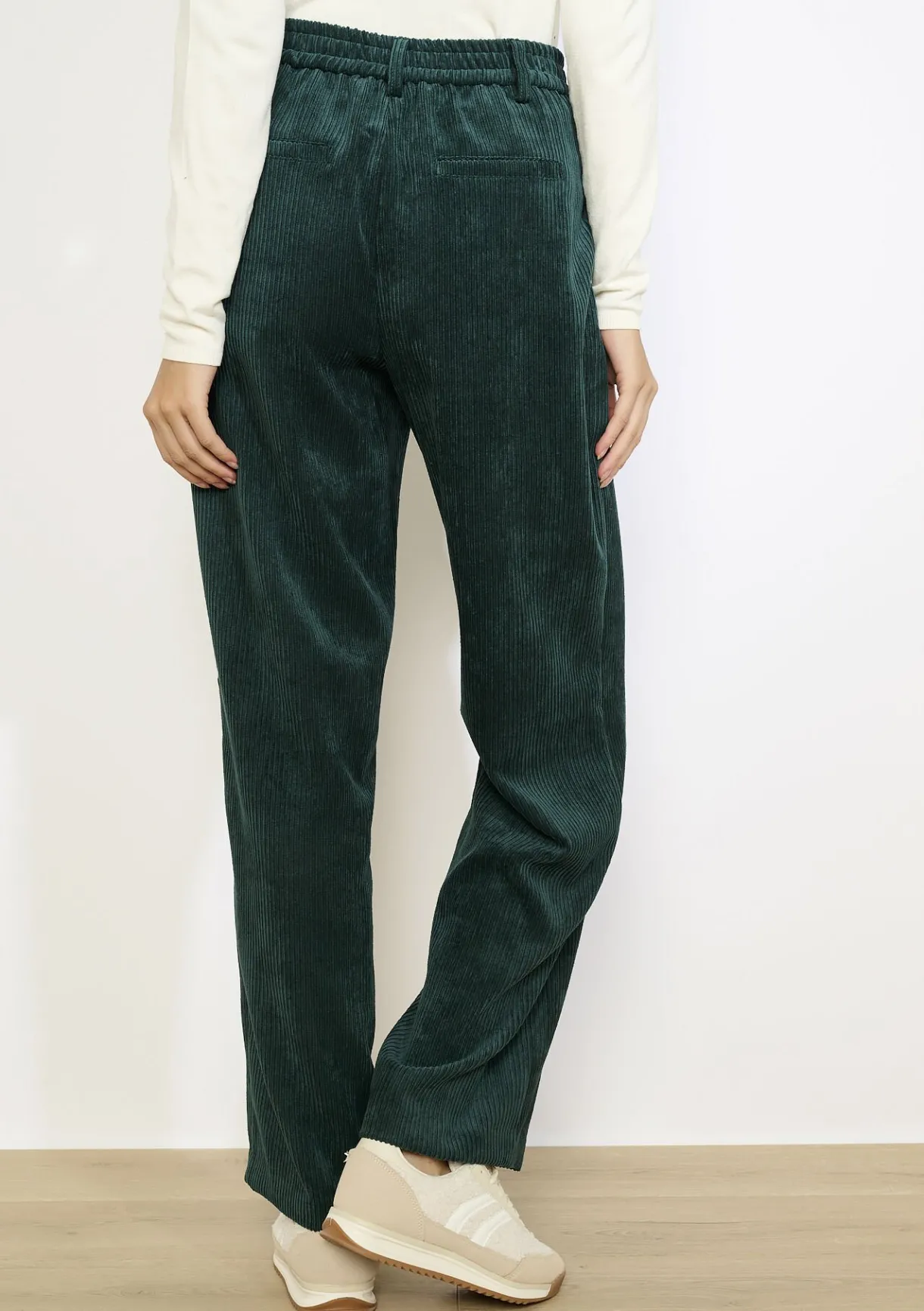 LolaLiza Corduroy broek met elastiek- Co-Ord Sets|Broeken