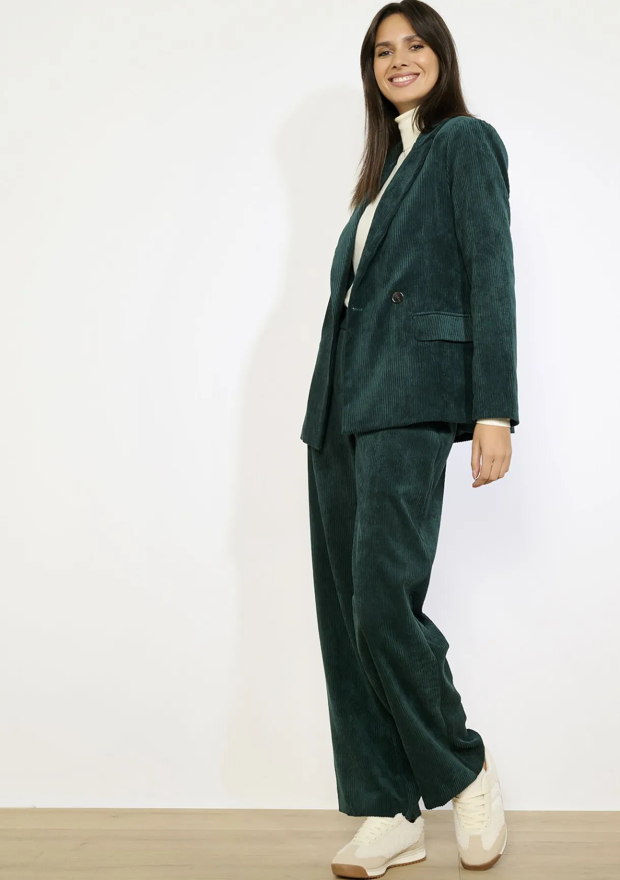 LolaLiza Corduroy broek met elastiek- Co-Ord Sets|Broeken