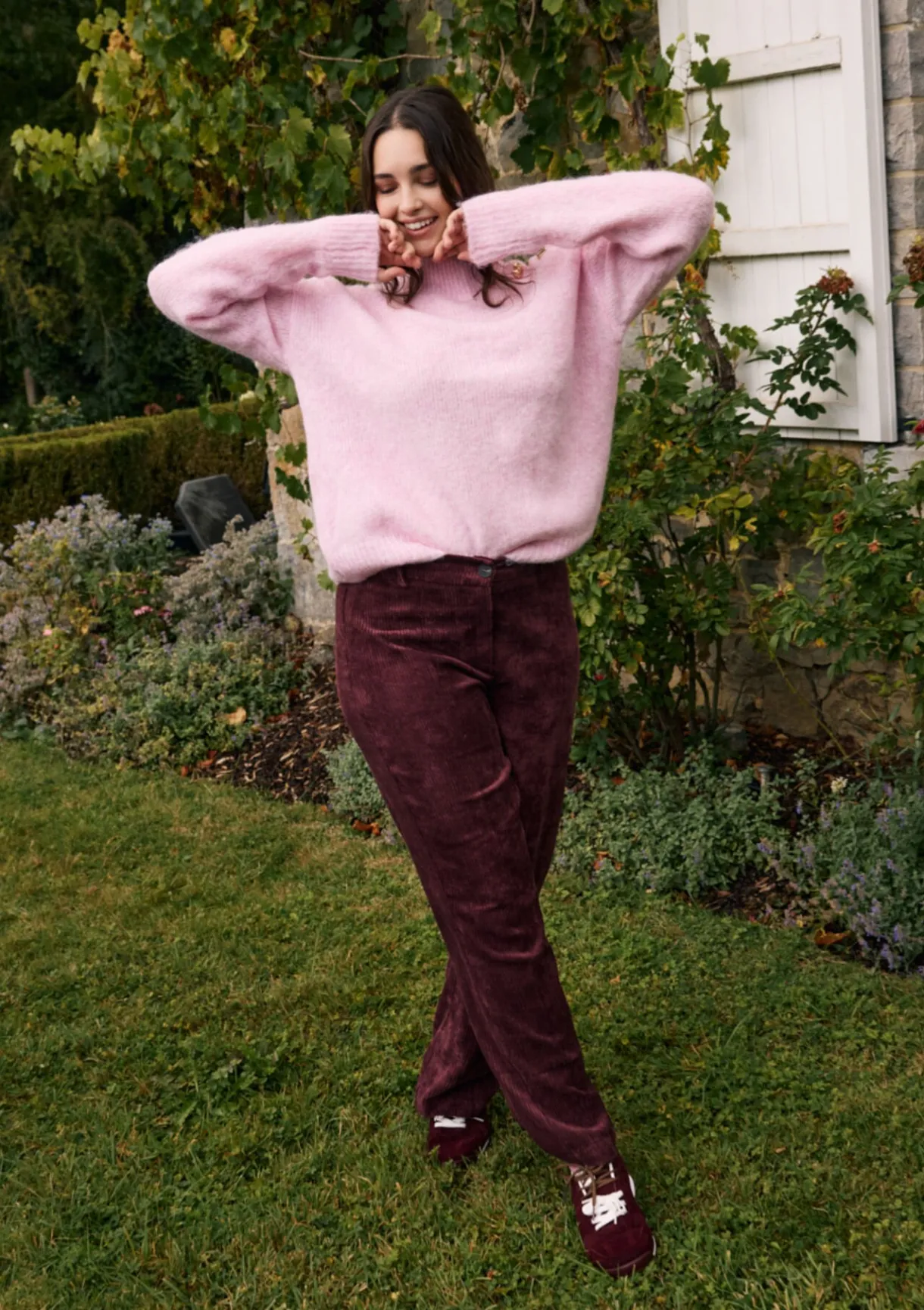 LolaLiza Corduroy broek met elastiek- Co-Ord Sets|Broeken