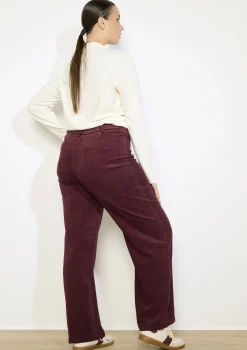 LolaLiza Corduroy broek met elastiek- Co-Ord Sets|Broeken