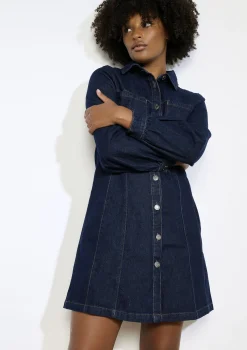 LolaLiza Denim overhemdjurk- Jurken