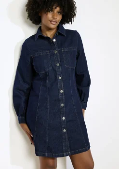 LolaLiza Denim overhemdjurk- Jurken