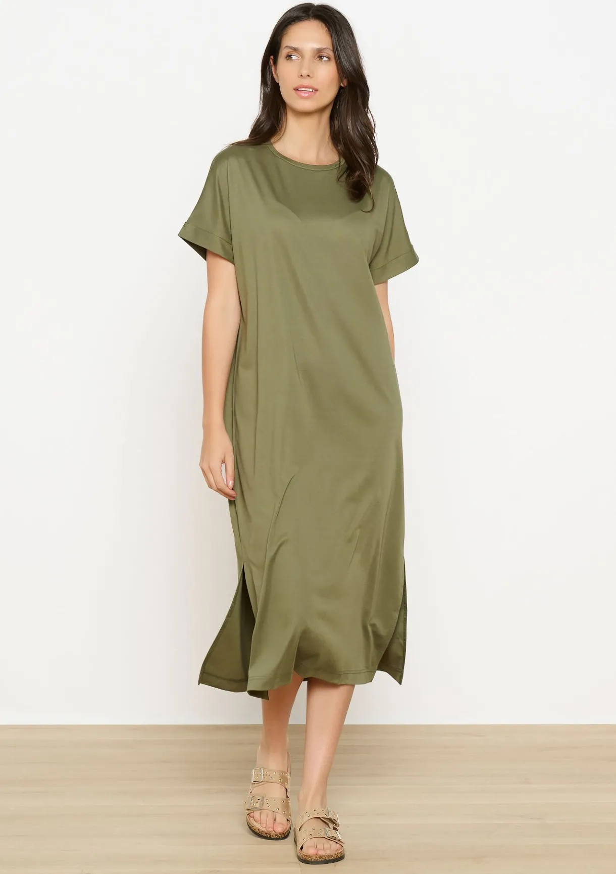 LolaLiza Effen midi-jurk- Jurken