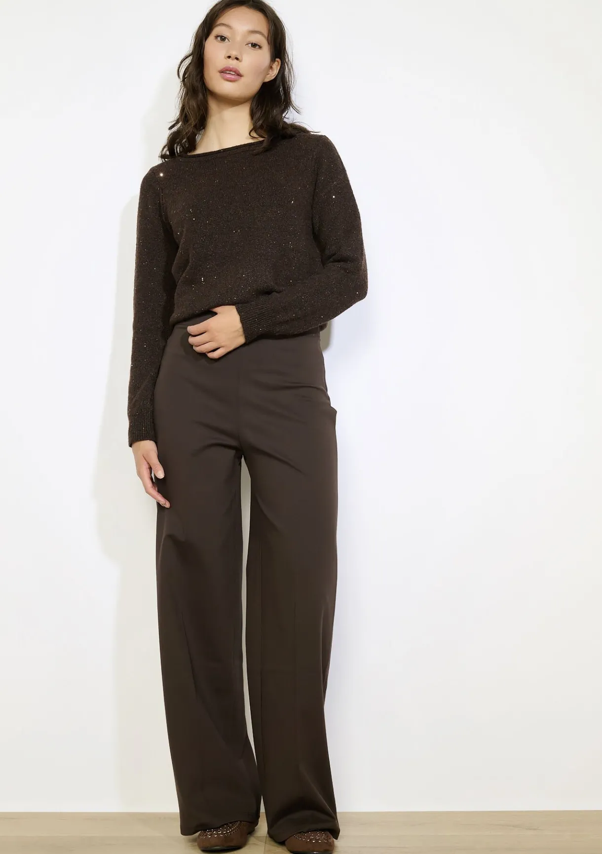 LolaLiza Elegante flared broek- Broeken
