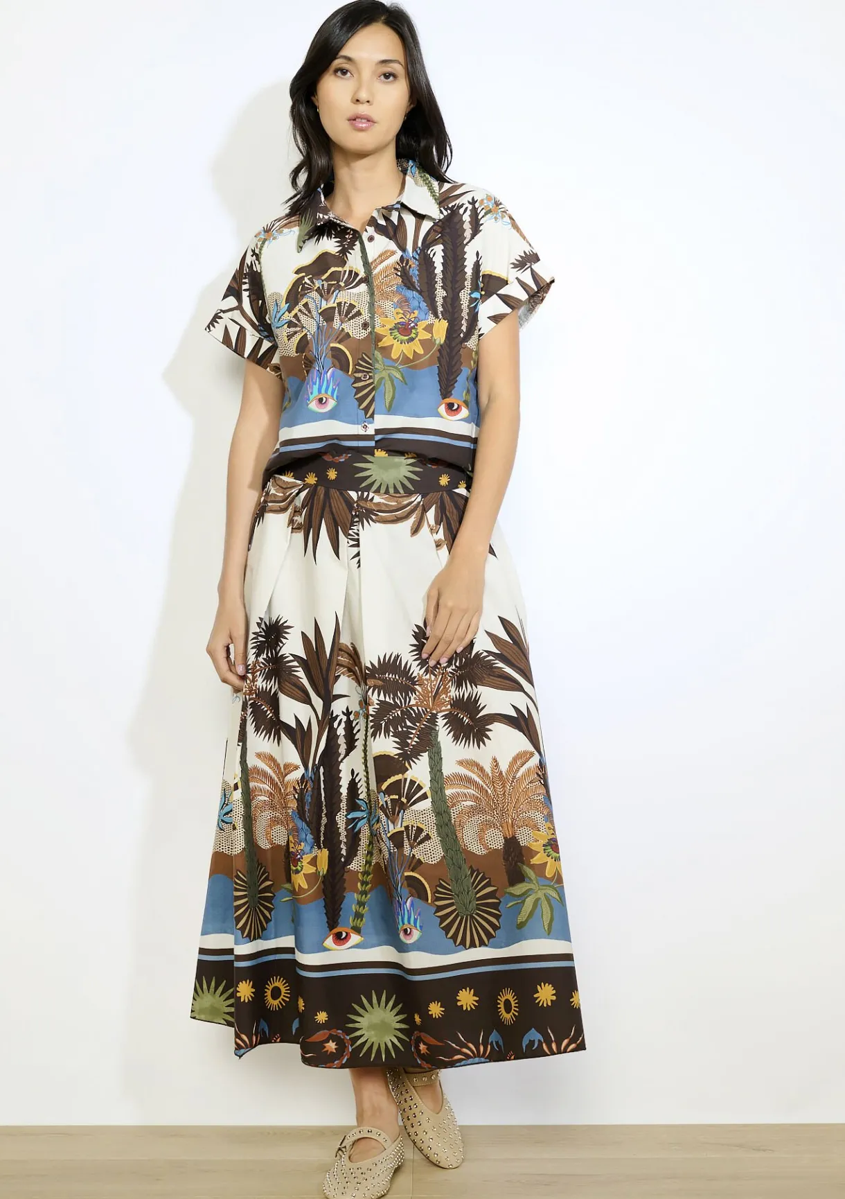 LolaLiza Elegante rok met print- Rokken|Co-Ord Sets