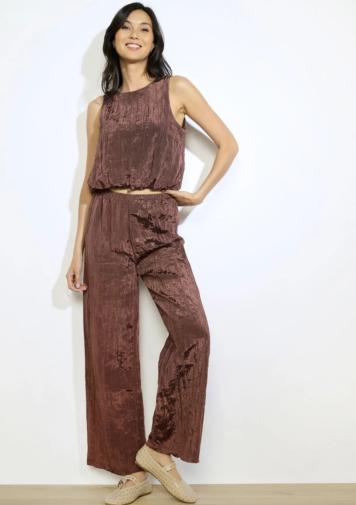 LolaLiza Elegante vloeiende broek- Co-Ord Sets|Broeken