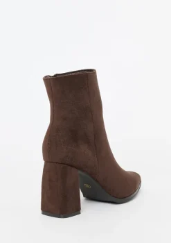 LolaLiza Enkellaarsjes in suèdelook- Schoenen