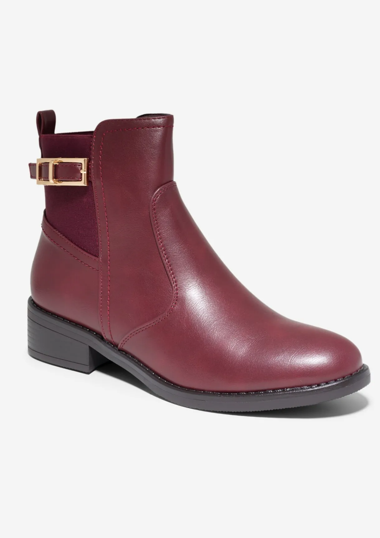 LolaLiza Enkellaarzen met gouden gesp- Schoenen