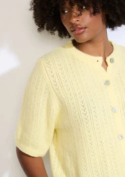 LolaLiza Fijngebreden vestje met kortmouwen- Truien En Cardigans