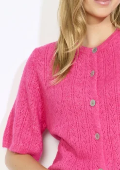 LolaLiza Fijngebreden vestje met kortmouwen- Truien En Cardigans