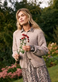 LolaLiza Fijngebreide cardigan met knopen- Truien En Cardigans