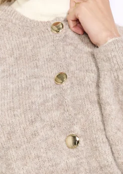 LolaLiza Fijngebreide cardigan met knopen- Truien En Cardigans