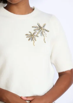 LolaLiza Fijngebreide trui met borduursel- Truien En Cardigans