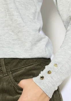 LolaLiza Fijngebreide trui met knopen- Truien En Cardigans