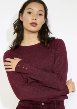 LolaLiza Fijngebreide trui met knopen- Truien En Cardigans