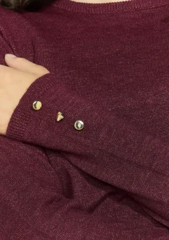 LolaLiza Fijngebreide trui met knopen- Truien En Cardigans