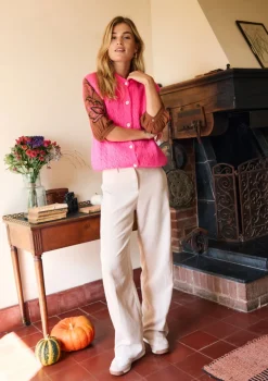 LolaLiza Flared broek in ribfluweel- Broeken