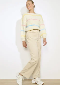 LolaLiza Flared broek in ribfluweel- Broeken