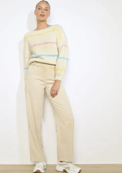 LolaLiza Flared broek in ribfluweel- Broeken