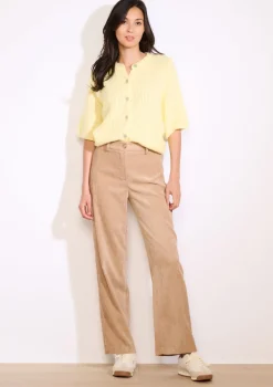 LolaLiza Flared broek in ribfluweel- Broeken