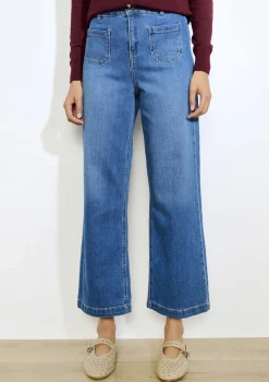 LolaLiza Flared jeans met hoge taille en zakken- Jeans