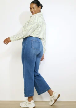 LolaLiza Flared jeans met hoge taille en zakken- Jeans